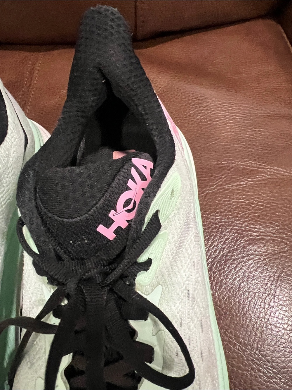 Hoka Mint, Pink & Black Women's Cushioned Running Sneakers - Picture 10 of 15
